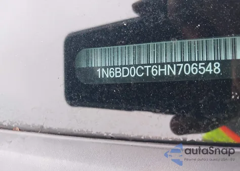 2017 Nissan Frontier S z USA, uszkodzony, nr VIN 1N6BD0CT6HN706548